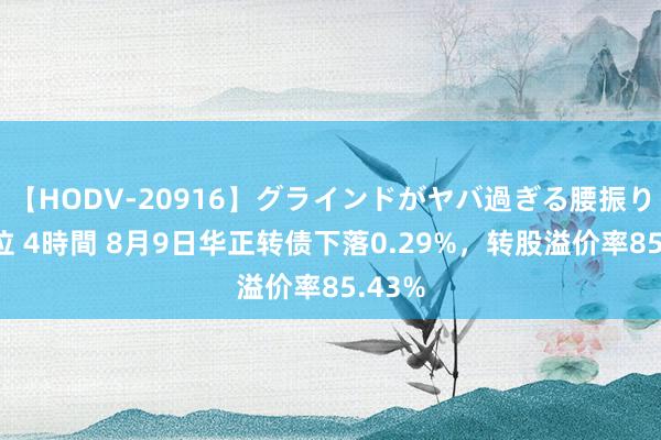 【HODV-20916】グラインドがヤバ過ぎる腰振り騎乗位 4時間 8月9日华正转债下落0.29%，转股溢价率85.43%