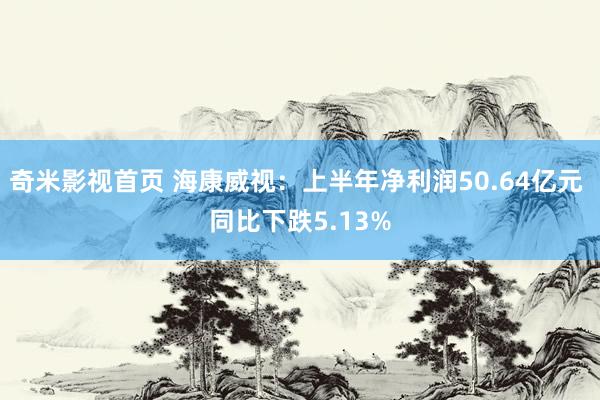 奇米影视首页 海康威视：上半年净利润50.64亿元 同比下跌5.13%