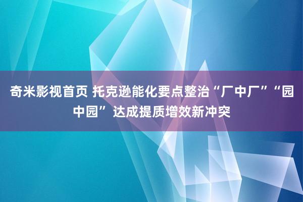 奇米影视首页 托克逊能化要点整治“厂中厂”“园中园” 达成提质增效新冲突