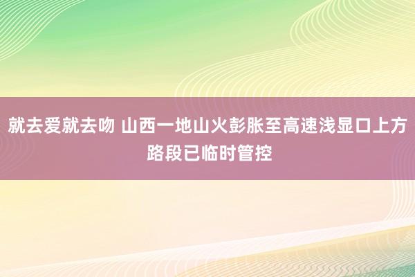 就去爱就去吻 山西一地山火彭胀至高速浅显口上方 路段已临时管控